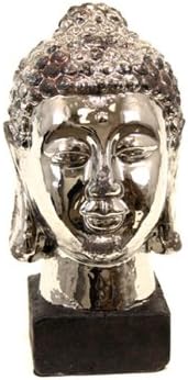 Kentsel Trendler Koleksiyonu UTC 70119 Antik Aksanlı Gümüş Seramik Buda