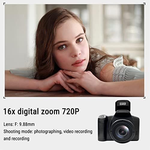 HD Dijital Kamera 16MP Uzun Odak SLR Kamera 2.4 İnç LCD Ekran 16X Dijital Zoom Anti-Shake Dijital Kamera Gençler için Küçük