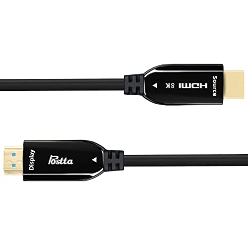 Postta 8K Fiber Optik HDMI Kablosu 75 Feet Destek 8K / 60Hz, 48Gbps,4:4:4/4:2:2/4:2:0,HDCP 2.2