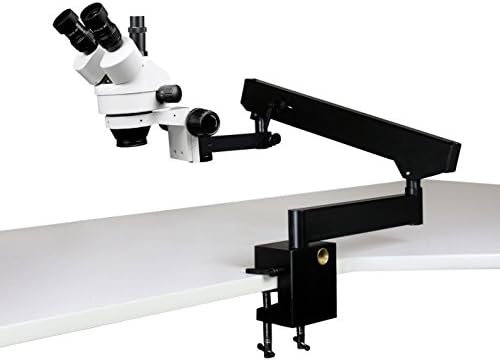 Görüş Bilimsel VS-7F Simul-Fokal Trinoküler Yakınlaştırma Stereo Mikroskop, 10x Widefield Mercek, 0.7 X-4.5 X Zoom Aralığı,