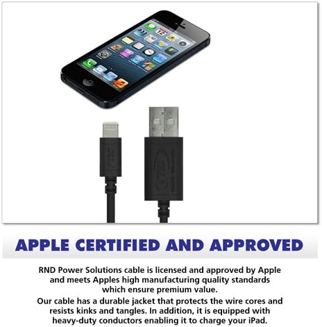 iPhone için RND Apple Sertifikalı Yıldırım USB 6ft Kablosu (4'lü Paket) (XS, XS Max, XR, X, 8, 8 Plus, 7, 7 Plus, 6, 6 Plus,