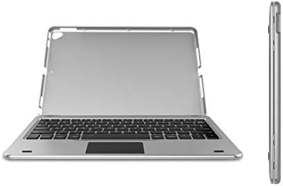 Arteck iPad 9. Nesil 10,2 inç 2021 Klavye Kılıfı, İzleme Yüzeyli, Folio Tam Koruma Kılıflı Bluetooth Klavye ve Apple 10,2