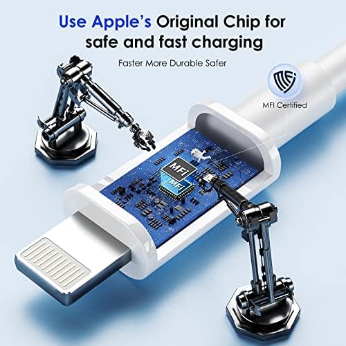 iPhone 13 12 Hızlı Şarj Cihazı, [Apple MFi Sertifikalı] [2'li Paket] USB C Duvar Şarj Cihazı 6FT Şarj Kablosu ile Süper Hızlı