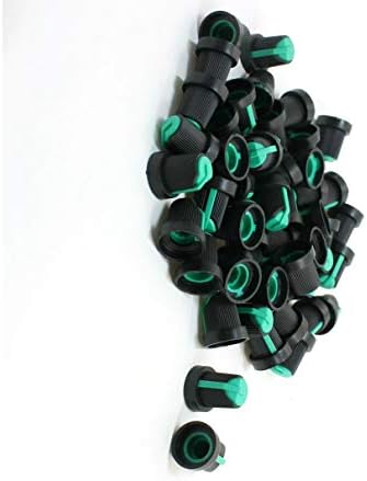Aexit 50 Adet Duvar Anahtarları 6mm Mil Çapı İyi Performans Potansiyometre Kolları Dimmer Anahtarları Yeşil Siyah