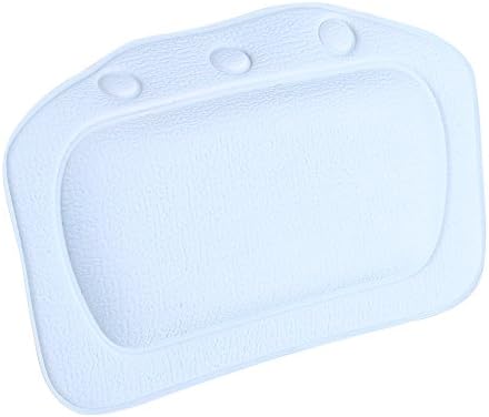 Dıoche Küvet Yastık, Yumuşak Köpük Yastıklı Spa banyo yastığı PVC Küvet Kafalık Baş Boyun Geri Omuz Desteği Yastık (Mavi)