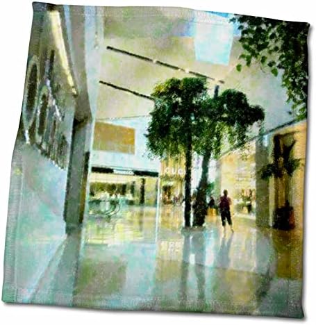 3dRose Florene Mimarlık-Alışveriş Merkezi-Havlular (twl-29747-1)