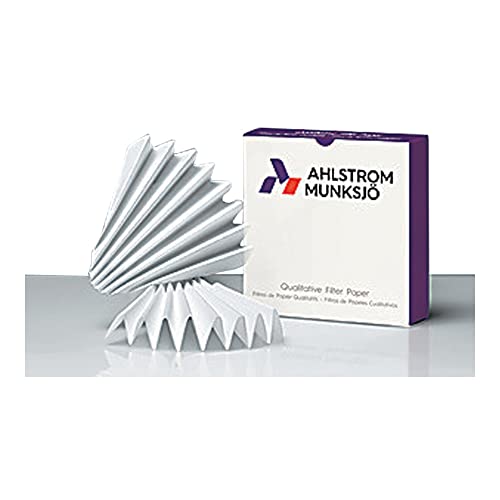 Ahlstrom 5090-3850 Yivli Filtre Kağıdı Çemberi, 4 Mikron, Hızlı Akış, Sınıf 509, 38,5 cm Çap (100'lü Paket)