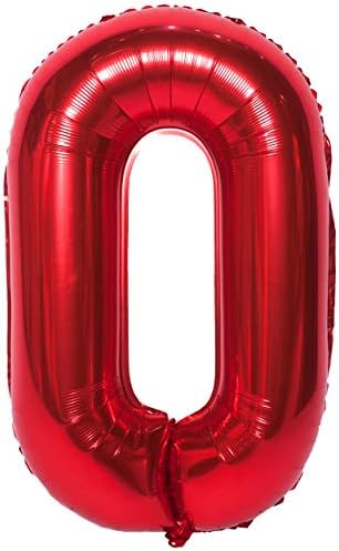 Harf balonlar 40 inç dev Jumbo helyum folyo Mylar parti süslemeleri için kırmızı O