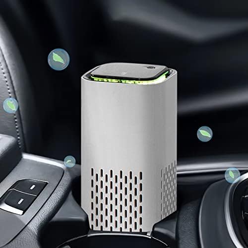 Araba için hava temizleyici taşınabilir hava temizleyici USB hava temizleyici değişken yedi renkli ışıklar alüminyum gövde