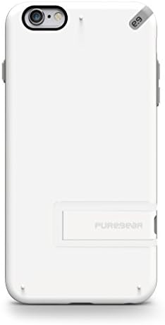 iPhone 6s Plus/6 Plus için Kickstandlı PureGear İnce Kabuk-Beyaz
