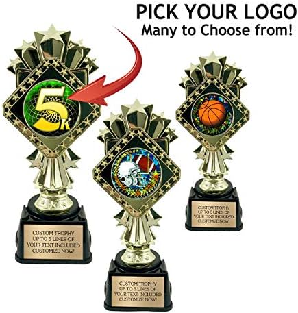 Kazınmış Plakalı 9 Özel Kupa-Logonuzu Yükleyin veya Spor, Akademik, Skolastik, Eğlenceli ve Daha Fazlası arasından Seçim