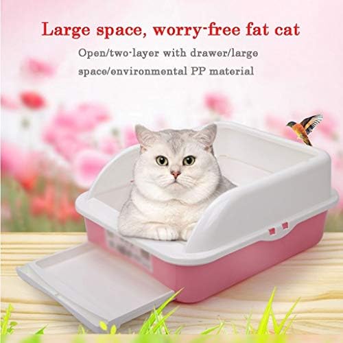 hanxıaoyıshop kum kabı Büyük Kedi Tuvalet Kalınlaşmak çöp tenekesi Pet Kedi Tuvalet Kedi kum tepsisi Kedi Lazımlık Kedi Malzemeleri