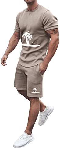 Erkek 2 Parça Setleri Yaz Erkek Yaz Kıyafeti Plaj Kısa Kollu Baskılı Gömlek kısa Takım Elbise Gömlek Pantolon Takım Elbise