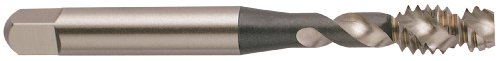 YG-1 D8 Serisi Vanadyum Alaşımlı HSS Spiral Flüt Musluk, Hardslick Kaplı, Yuvarlak Saplı Kare Uçlu, Modifiye Dip Pah, 1/4-20