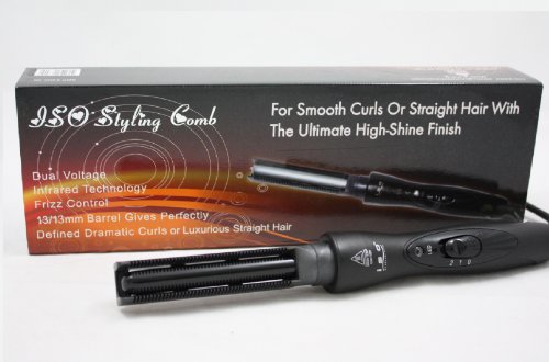 Pürüzsüz Bukleler veya Düz Saçlar için Iso Şekillendirici Tarak 13mm by USA by Sittiyakul