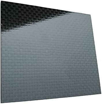 GOONSDS 3K Karbon Fiber plaka levha Kurulu Paneli 500mm X 600mm RC İHA / Oyuncak Düz Örgü Parlak Yüzey, Kalınlık: 0.2 mm