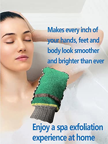 LeapLife Güçlü Peeling Eldiven Vücut, Cilt Temizleme Eldiven, Peeling Vücut Fırçalayın Eldiven Erkekler ve Kadınlar için,
