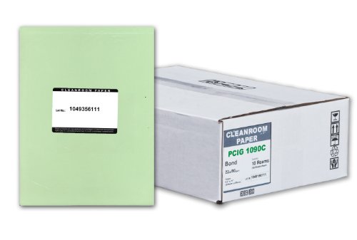 Purus PCIG 1090C Yeşil Lateks Olmayan Temiz Görüntü Temiz Oda 22 Kağıt, 11 Uzunluk x 8,5 Genişlik (2500 yapraklık kasa)