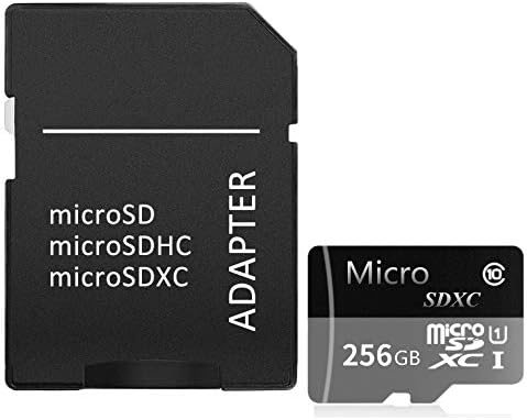 Adaptörlü Mikro SD Kart 256GB Yüksek Hızlı Sınıf 10 Mikro SD SDXC Kart