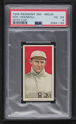 1909 T206 CAP Doc Crandall New York Giants (Beyzbol Kartı) (Kapaklı) PSA PSA 4.00 Giants