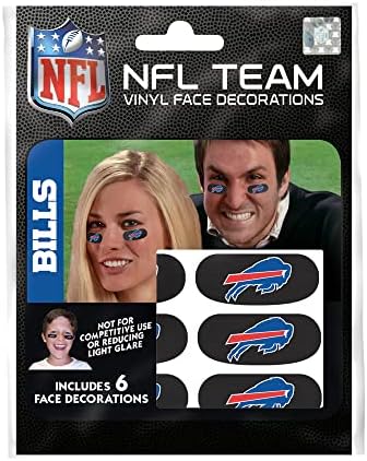 NFL Buffalo Bills Göz Siyah Çıkartmaları