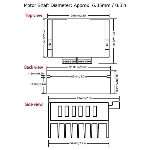 3D Yazıcı CNC Kiti Denetleyici Nema 23 Step Motor Limit Anahtarı TB6600 DC9-40V kademe motoru kontrolörü Step Motor (6.35