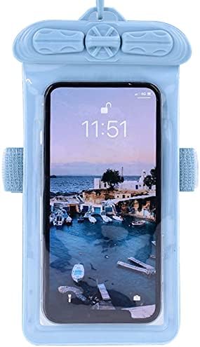 Vaxson telefon kılıfı ile Uyumlu Xiaomi Redmi Not 11E Su Geçirmez Kılıfı Kuru Çanta [Ekran Koruyucu Film ] Mavi