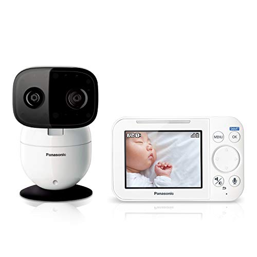 Panasonic Kameralı ve Sesli Bebek Monitörü, 3,5” Renkli Video, Ekstra Uzun Menzil, Güvenli Bağlantı, 2 Yönlü Konuşma, Rahatlatıcı