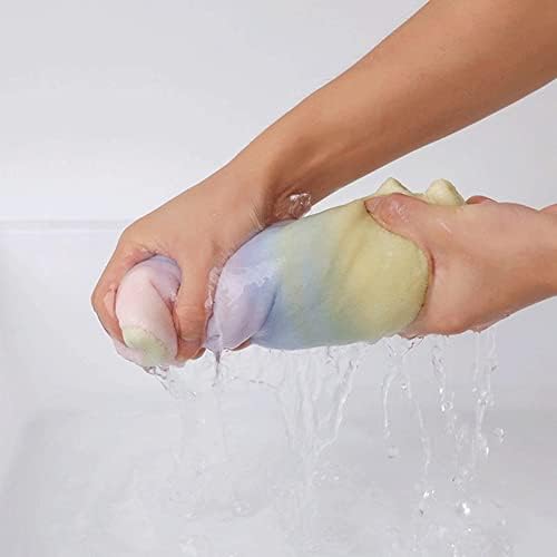 HLDETH Saç Kurutma Havlu Emici Mercan Kadife Mikrofiber Banyo Duş Şapka Gökkuşağı Degrade Kravat Boya Başkanı Wrap Türban