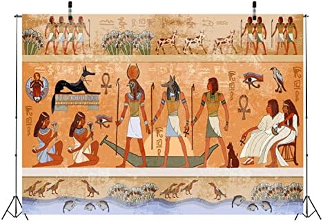 BELECO 10x8ft Kumaş Mısır Zemin Antik Mısır Sahne Mitoloji Godsand Firavunlar Hiyeroglif Tapınak Resimleri Phtography Zemin