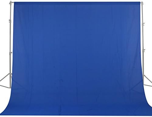 GSKAIWEN 10x20ft / 3x6 m Fotoğraf Stüdyosu 100 Yüzde Saf Pamuk Muslin Katlanabilir Mavi Ekran Zemin Perde Arka Plan için