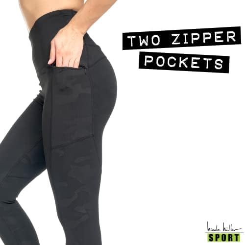 Nıcole Miller Cepli Kadınlar için Tayt-Egzersiz Tayt Paketi ve tam örgü - Yüksek Belli Karın Kontrol Yoga Pantolonu