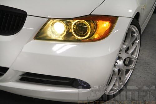 Lamın-x BMW X5 için Özel Fit Sarı Far Kapakları (00-03)