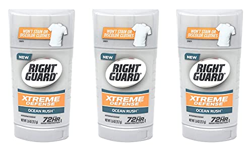 Sağ Koruma Xtreme Savunma Görünmez Katı Antiperspirant Deodorant, Saf Serin, 2.6 oz (3'lü Paket)