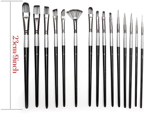 SXDS 15 adet Boya Fırçaları Farklı Şekil Naylon Saç Sanatçısı Boyama Fırçası Akrilik Yağ Suluboya Sanat Malzemeleri