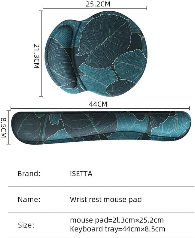 HGVVNM Mouse Pad Bellek Köpük Klavye Bilek İstirahat Mermer Dinlenme Konfor Ofis Bilgisayar Laptop için (Renk : D, Boyutu: