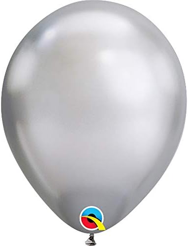 Qualatex 11 inç Yuvarlak Düz Lateks Balonlar (25'li Paket) (Tek Beden) (Krom Yeşili)