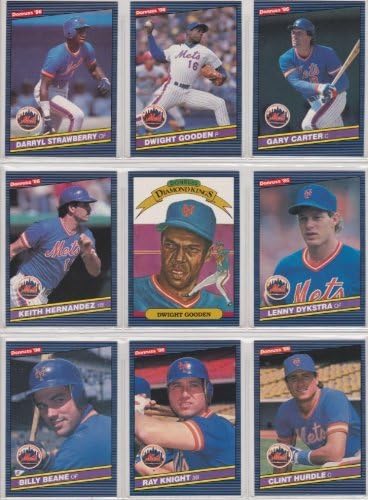 New York Mets 1986 Donruss Beyzbol Takımı Seti (Dünya Serisi Şampiyonları) (Doc Gooden) (Gary Carter) (Darryl Strawberry)