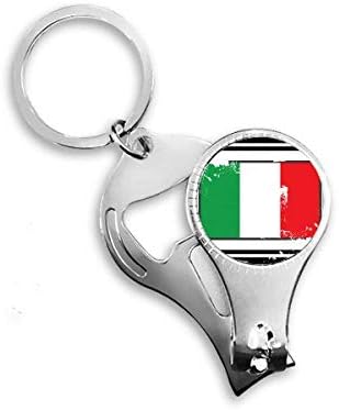 İtalya Ulusal bayrak ülke işareti dikdörtgen tırnak makası yüzük Anahtarlık şişe açacağı Clipper
