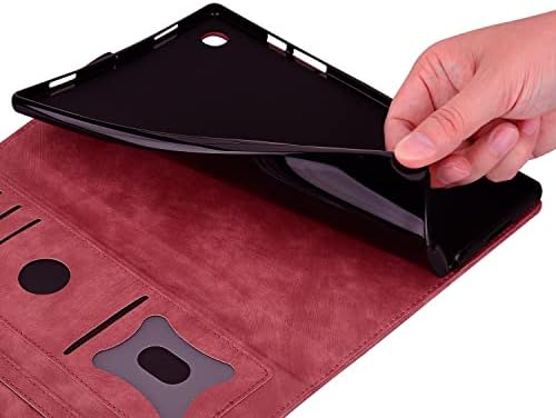 tablet PC kapak Kindle Fire HD 8 Kılıf İle Uyumlu (7. / 8. Nesil, /2017/2018 Sürümü) darbeye dayanıklı PU Deri Kabartmalı
