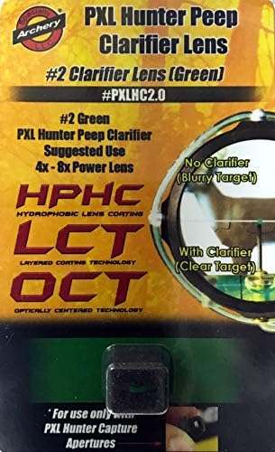 Özel Okçuluk 2.0 Yeşil PXL Hunter Peep Arıtıcı Lens-PXLHC2. 0