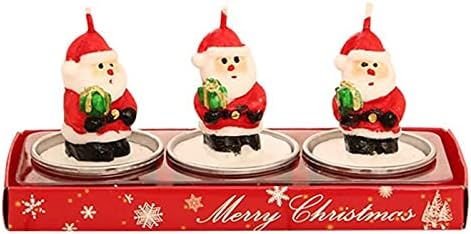 XIOS Noel Dekorasyon Kış Tatil Yemeği Noel Mum Dekorasyon Atmosfer Mum Işığında Ev Dekor Mini Kavanoz (G, Bir Boyut)