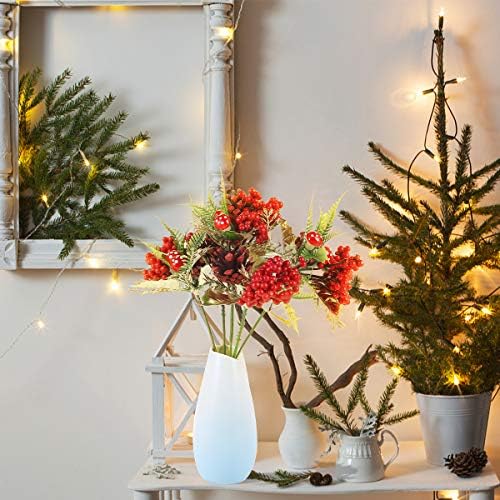 5 Adet Noel Ağacı Asılı Dekorasyon Yapay Berry Dekorasyon Noel Süslemeleri
