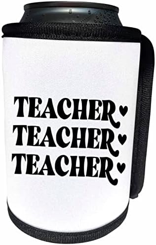 3dRose 3dRose - Rozet-Öğretmenler - Seni Seviyoruz Öğretmen-Can Soğutucu Şişe Sargısı (cc-362283-1)