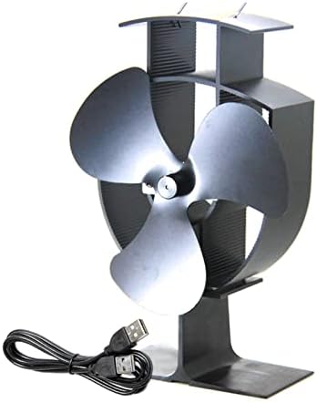 BATRC LYNLYN 150mm Çok Fonksiyonlu İsı Powered Soba Fan Odun Yanan Şömine ve masa fanı