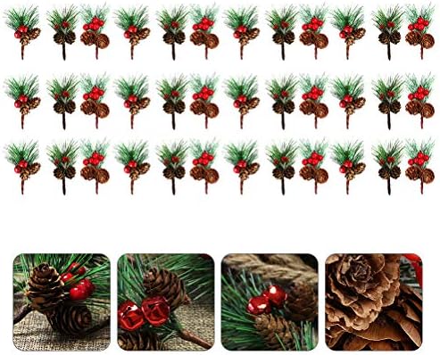 VALİCLUD 30 adet Simülasyon Noel Ağacı Kolye suni çam kozalağı Dekorasyon Noel Ağacı Asılı Sahne