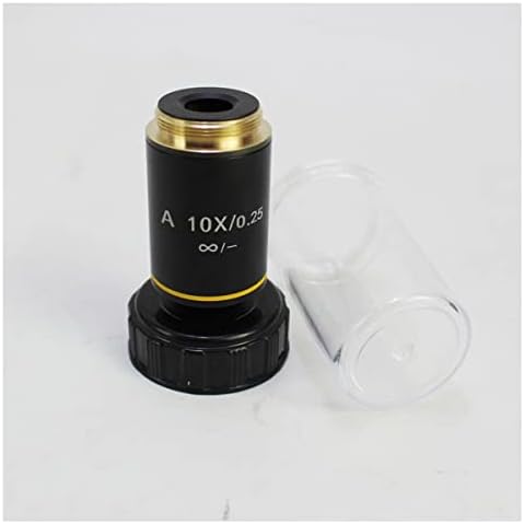USEEV Mikroskop Adaptörü 4X 10X 20X 40X 60X 100X Planı Biyolojik Mikroskop Renksiz Objektif Lens Mikroskop Aksesuarları (Renk: