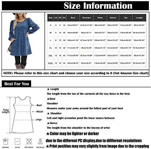 NOKMOPO Maxi Elbise Kadınlar için Moda Kadınlar Yuvarlak Boyun Düz Renk Düğmesi Uzun Kollu Rahat Gevşek Elbise