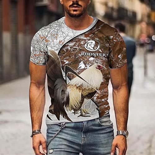 Yaz Erkek Gömlek Casual Şık erkek Egzersiz Gömlek Çabuk Kuruyan Tavuk Desen Kısa Kollu Bir Gömlek Erkekler için