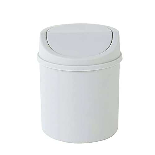 LODLY çöp tenekesi, Basit Plastik Masaüstü çöp tenekesi Ev Basın Tipi kapaklı Enkaz Kova Mini Tuvalet Masası Depolama Kovası